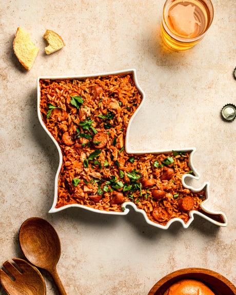 Louisiana State Plate-Baking Dish-Parc Decor