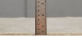 Low Pile 6x9 Hand Knotted Beige and Gray Traditional Wool Area Rug