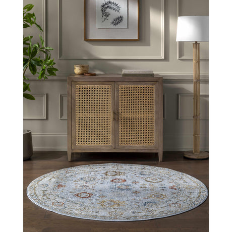 Luklukan Oushak Style Floral Rug-Rugs-Parc Decor