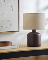 Lumellogno Dark Brown Table Lamp-Lighting-Parc Decor