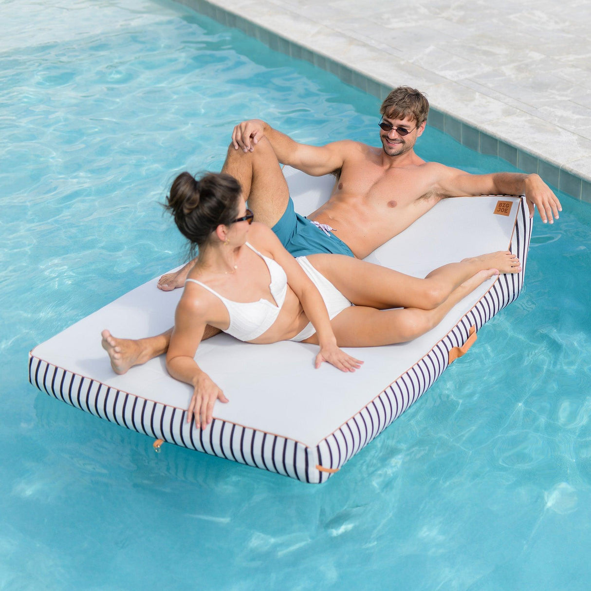 Lux Double Inflatable Chaise Pool Float