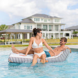 Lux Double Inflatable Chaise Pool Float