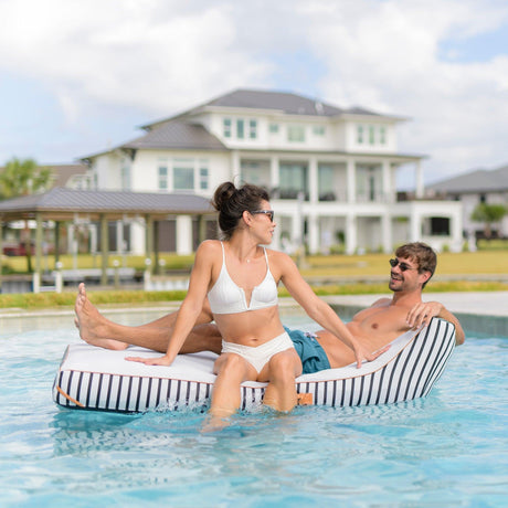 Lux Double Inflatable Chaise Pool Float