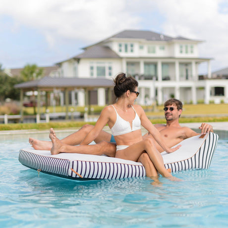 Lux Double Inflatable Chaise Pool Float