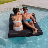 Lux Double Inflatable Chaise Pool Float with Sunbrella® Fabric