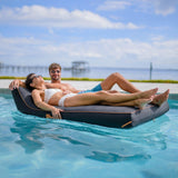 Lux Double Inflatable Chaise Pool Float with Sunbrella® Fabric