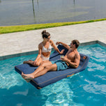 Lux Double Inflatable Chaise Pool Float with Sunbrella® Fabric