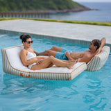 Lux Inflatable Chaise Pool Lounger with Sunbrella® Fabric