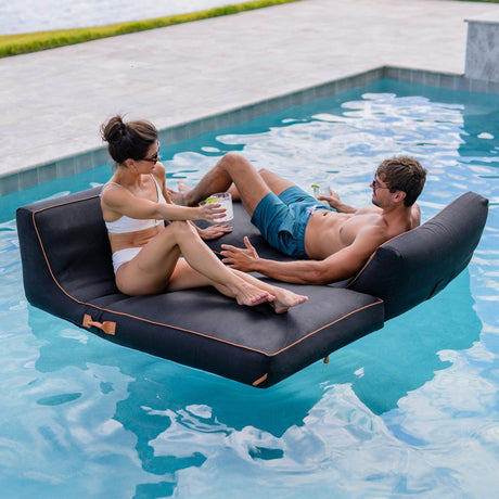 Lux Inflatable Chaise Pool Lounger with Sunbrella® Fabric