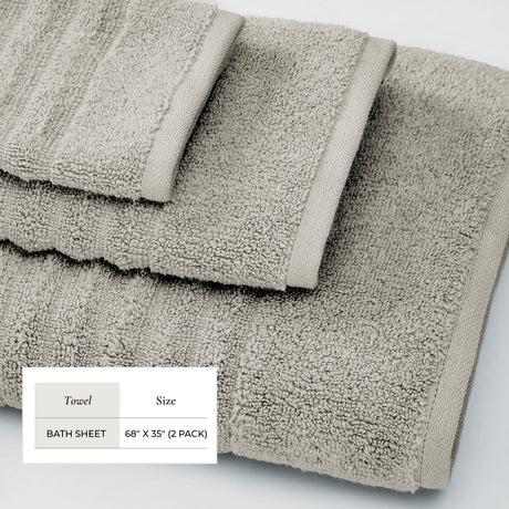 Luxury Combed Cotton Bath Towel Set - Karina Collection