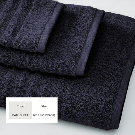 Luxury Combed Cotton Bath Towel Set - Karina Collection