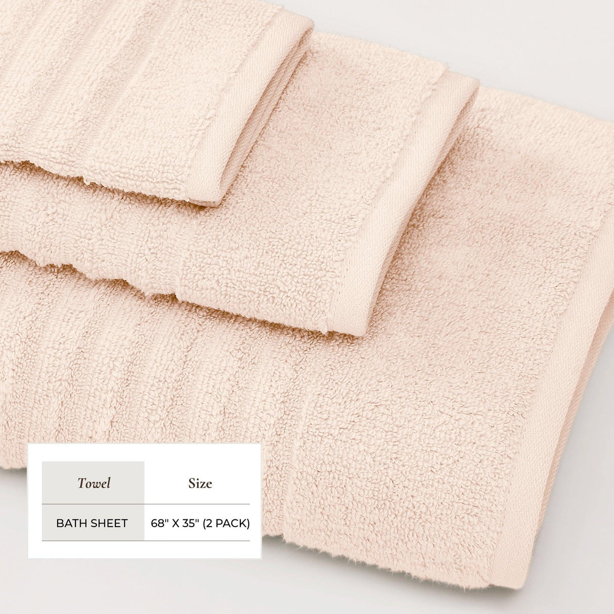 Luxury Combed Cotton Bath Towel Set - Karina Collection
