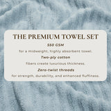Luxury Cotton Towels - Karina Collection-Bath Towels & Washcloths-Parc Decor