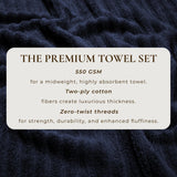 Luxury Cotton Towels - Karina Collection-Bath Towels & Washcloths-Parc Decor