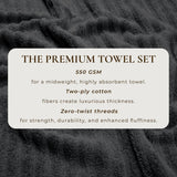 Luxury Cotton Towels - Karina Collection-Bath Towels & Washcloths-Parc Decor