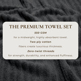 Luxury Cotton Towels - Karina Collection-Bath Towels & Washcloths-Parc Decor