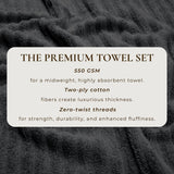 Luxury Cotton Towels - Karina Collection-Bath Towels & Washcloths-Parc Decor