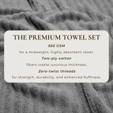 Luxury Cotton Towels - Karina Collection-Bath Towels & Washcloths-Parc Decor