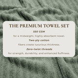 Luxury Cotton Towels - Karina Collection-Bath Towels & Washcloths-Parc Decor