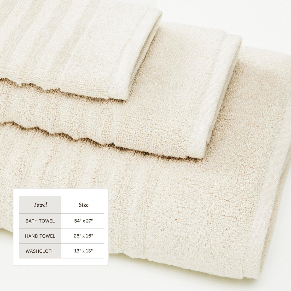 Luxury Cotton Towels - Karina Collection-Bath Towels & Washcloths-Parc Decor