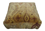 Luxury Floor Pillow made Pouf from restored fine quality hand knotted area rug |FP2-Floor Pillows-Parc Decor