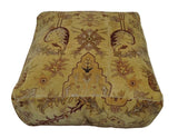 Luxury Floor Pillow made Pouf from restored fine quality hand knotted area rug |FP2-Floor Pillows-Parc Decor