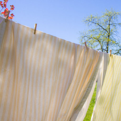 Lychee Sorbet Stripe Cotton-Linen Tablecloth