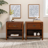 Lydia Solid Wood Modern Contemporary Nightstand-Bedroom-Parc Decor