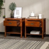 Lydia Solid Wood Modern Contemporary Nightstand-Bedroom-Parc Decor