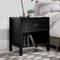 Lydia Solid Wood Modern Contemporary Nightstand-Bedroom-Parc Decor