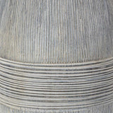 Mabayo Ribbed White Ceramic Table Lamp-Lighting-Parc Decor