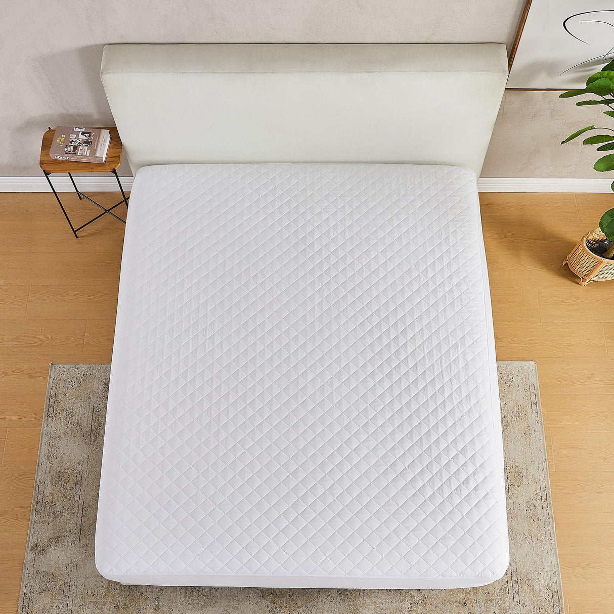 Machine Washable Quilted Mattress Pad - Wyeth Collection-Mattress Pads-Parc Decor
