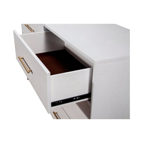 Madelyn Six Drawer Dresser, White-Dresser & Chest-Parc Decor