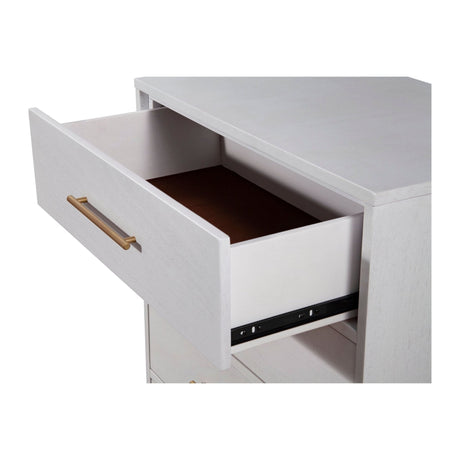 Madelyn Three Drawer Small Chest, White-Accent Chests-Parc Decor