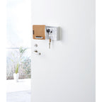 Magnetic Key Cabinet - Steel + Wood