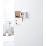 Magnetic Key Cabinet - Steel + Wood
