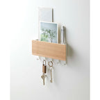 Magnetic Key Rack - Steel + Wood