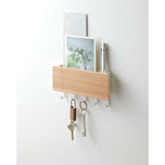 Magnetic Key Rack - Steel + Wood