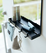 Magnetic Mirror with Storage Rack - Glass-Key Storage-Parc Decor