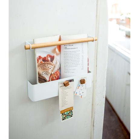 Magnetic Storage Pocket - Steel + Wood-Magnetic Organizer-Parc Decor