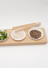 Magnetic Wooden Toast & Garnish Tongs