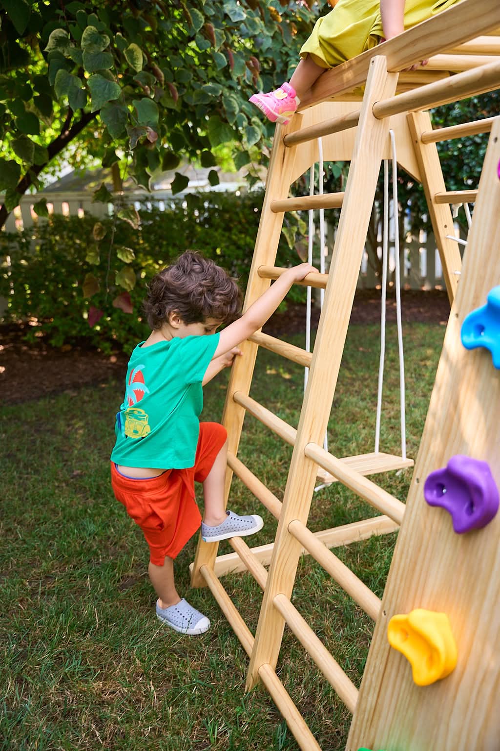 Magnolia 7-in-1 Real Wood Playset | Indoor & Outdoor Climbing Gym for Kids-Outdoor-Parc Decor