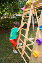 Magnolia 7-in-1 Real Wood Playset | Indoor & Outdoor Climbing Gym for Kids-Outdoor-Parc Decor