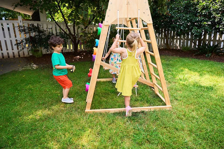 Magnolia 7-in-1 Real Wood Playset – Indoor & Outdoor Climbing Gym for Kids-Outdoor-Parc Decor