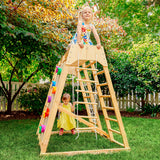 Magnolia 7-in-1 Real Wood Playset | Indoor & Outdoor Climbing Gym for Kids-Outdoor-Parc Decor