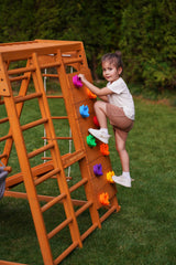 Magnolia 7-in-1 Real Wood Playset | Indoor & Outdoor Climbing Gym for Kids-Outdoor-Parc Decor