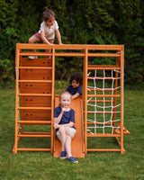 Magnolia 7-in-1 Real Wood Playset | Indoor & Outdoor Climbing Gym for Kids-Outdoor-Parc Decor