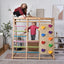 Magnolia | Indoor Wooden Jungle Gym with Monkey Bars, Rock Wall & Swing