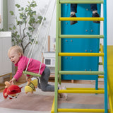 Magnolia | Indoor Wooden Jungle Gym with Monkey Bars, Rock Wall & Swing