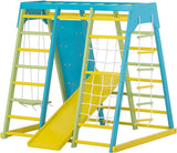 Magnolia | Indoor Wooden Jungle Gym with Monkey Bars, Rock Wall & Swing